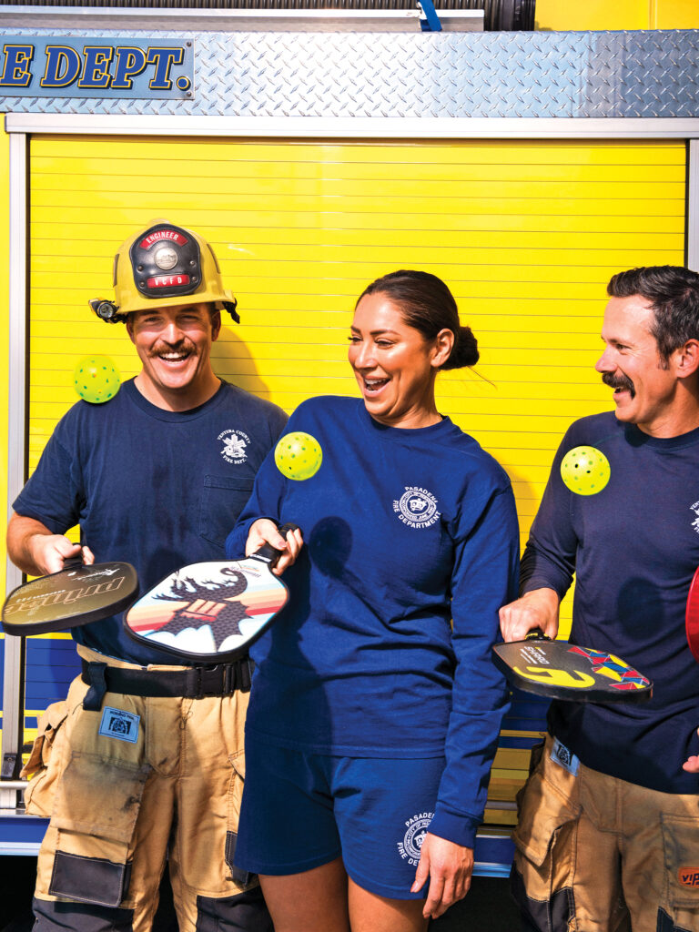 InPickleball | Pasadena firefighters