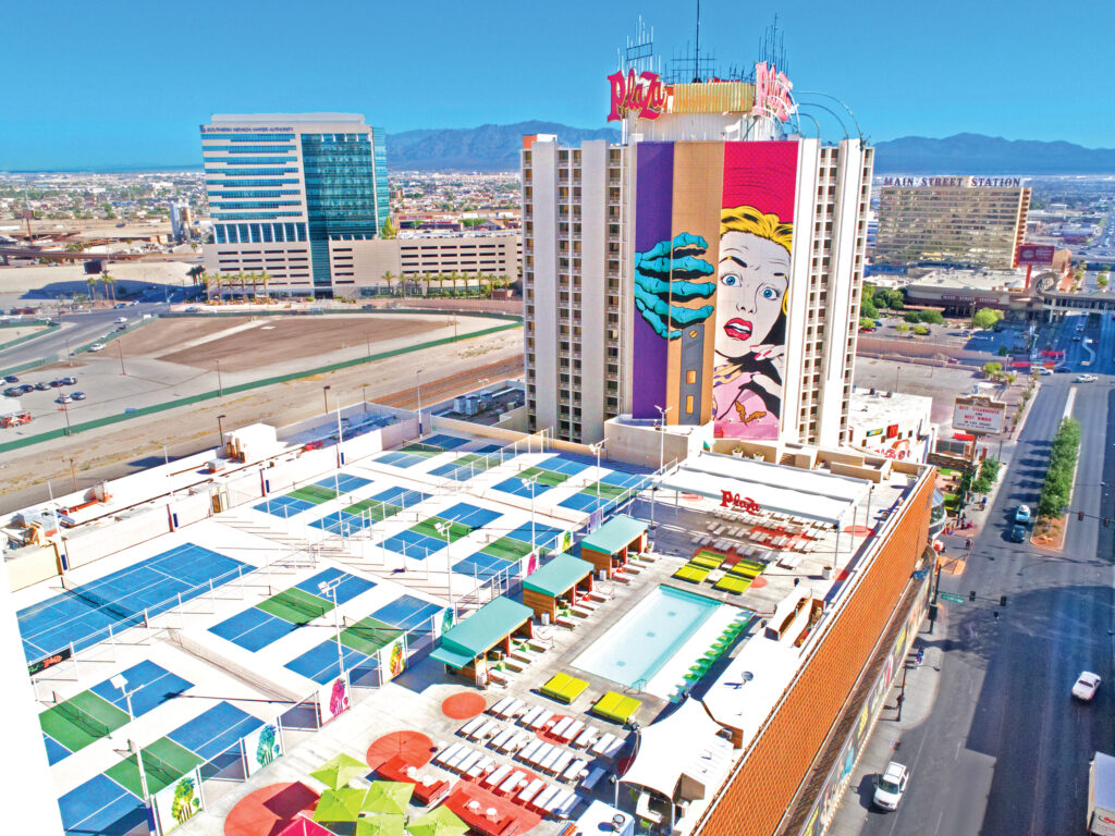 InPickleball | Pickleball Resorts | Sample the vibrant pickleball scene in Vegas | Courtesy | Plaza Hotel & Casino | Las Vegas NV