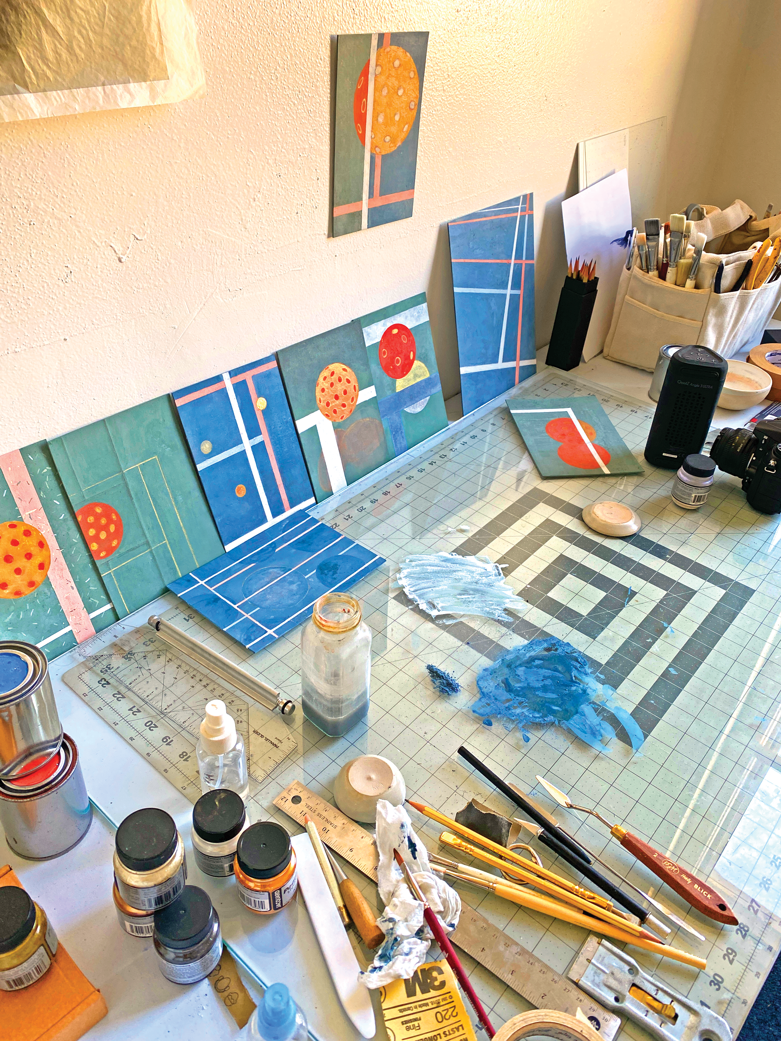 InPickleball | Pickleball paintings | Erin Curry