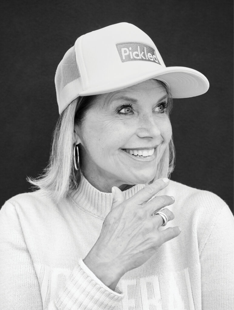InPickleball Issue 10 - Katie Couric - Katie on the clock - pickleball