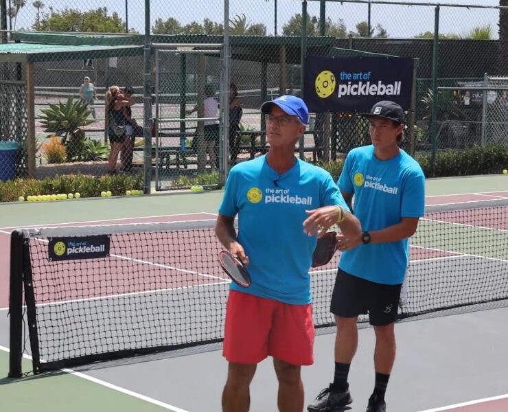 Backhand and Forehand Pickleball Drill for Two Players