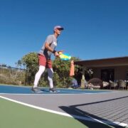 Hitting a Backhand Attack Shot Off a Bounced Ball in Pickleball
