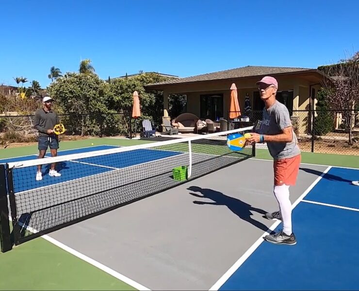 Hitting a Forehand Attack Shot Off a Bounced Ball in Pickleball