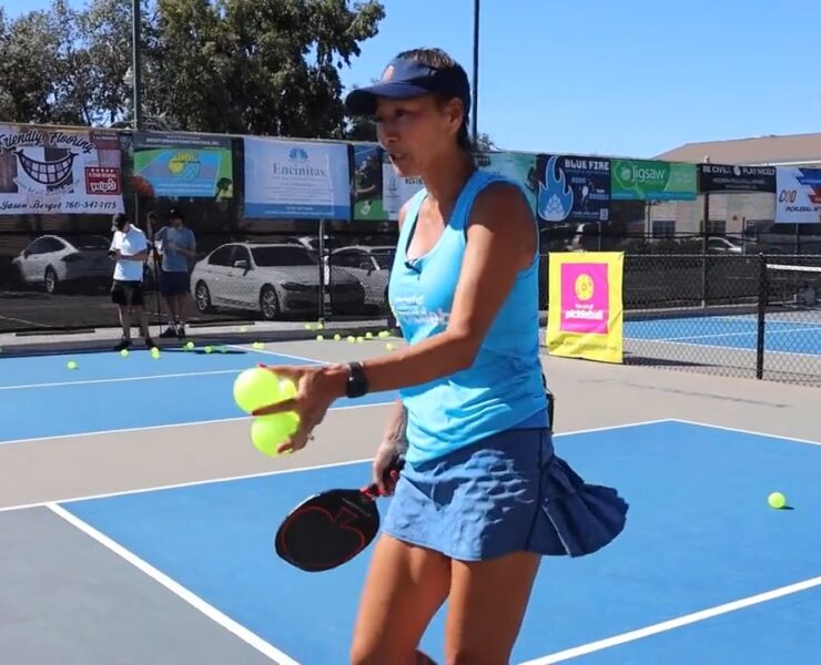 How To Hit A Volley Off Of A Low Shot In Pickleball